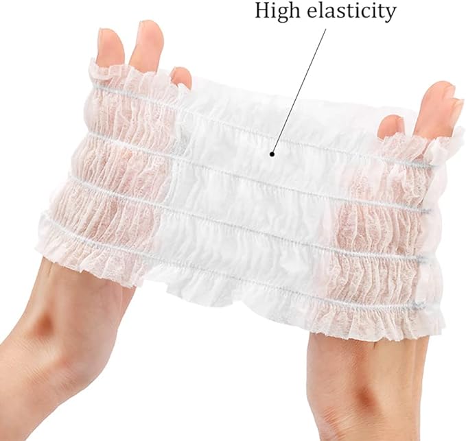 Disposable Elastic Hair Wraps x 100