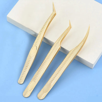 Gold Tweezers pack of 3